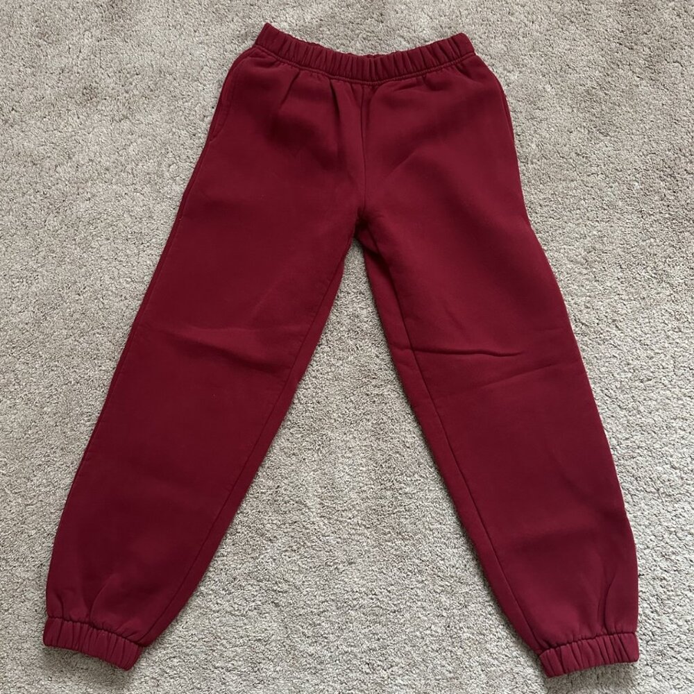 Edikted Dark Red Cranberry Womens Sweatpants Baggy Size Medium NEW WITHOUT TAGS
